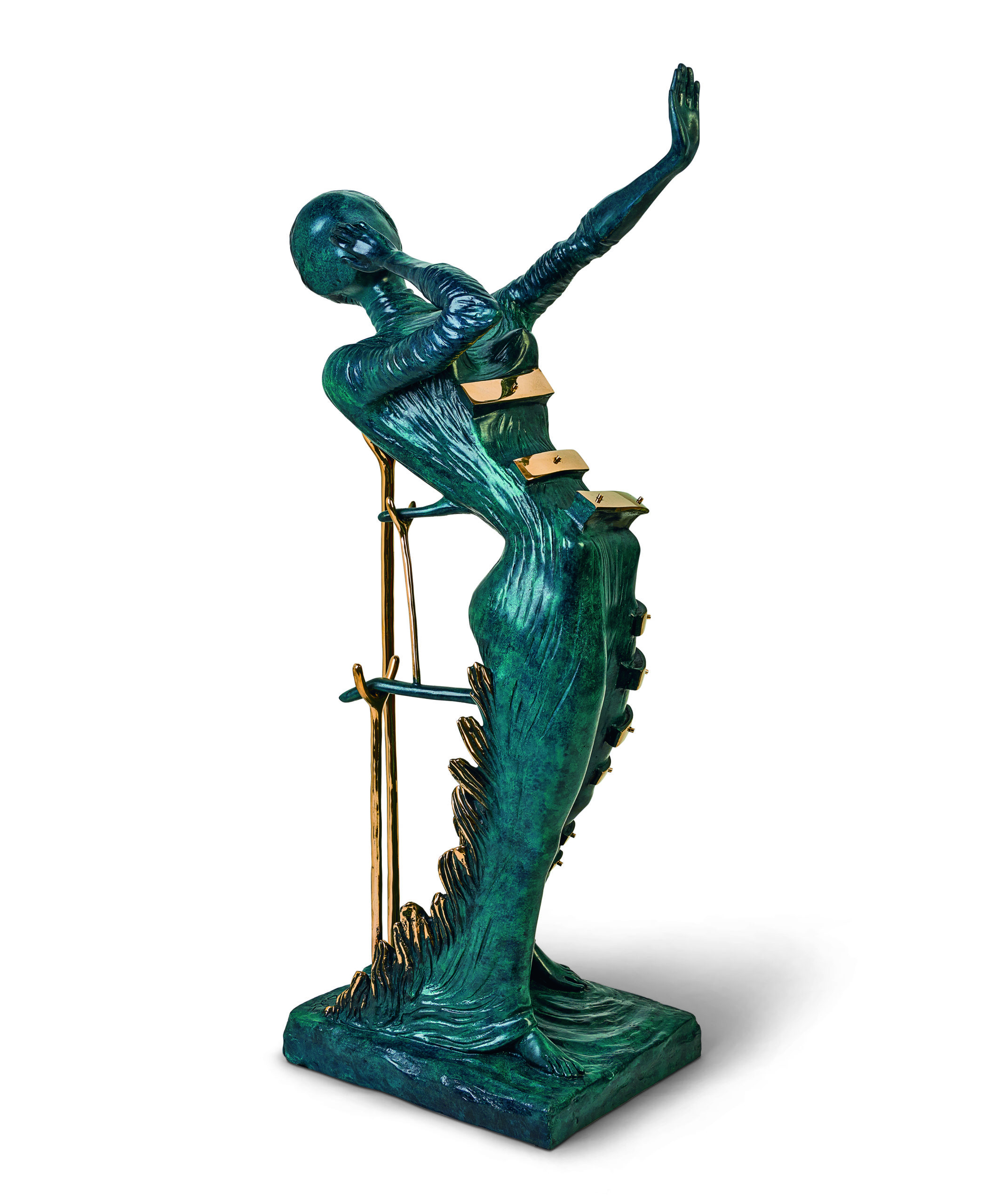 Salvador Dali limited edition bronze sculpture "Woman Aflame"