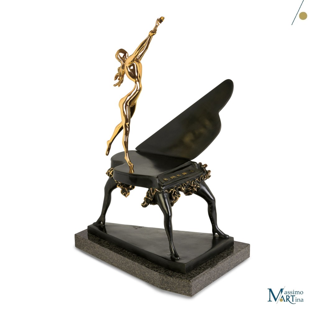 Salvador Dali multiple bronze sculpture "Surrealist Piano